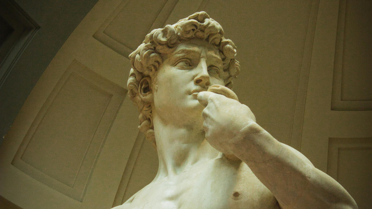 Statue des David symbol für Ideal des Körpers