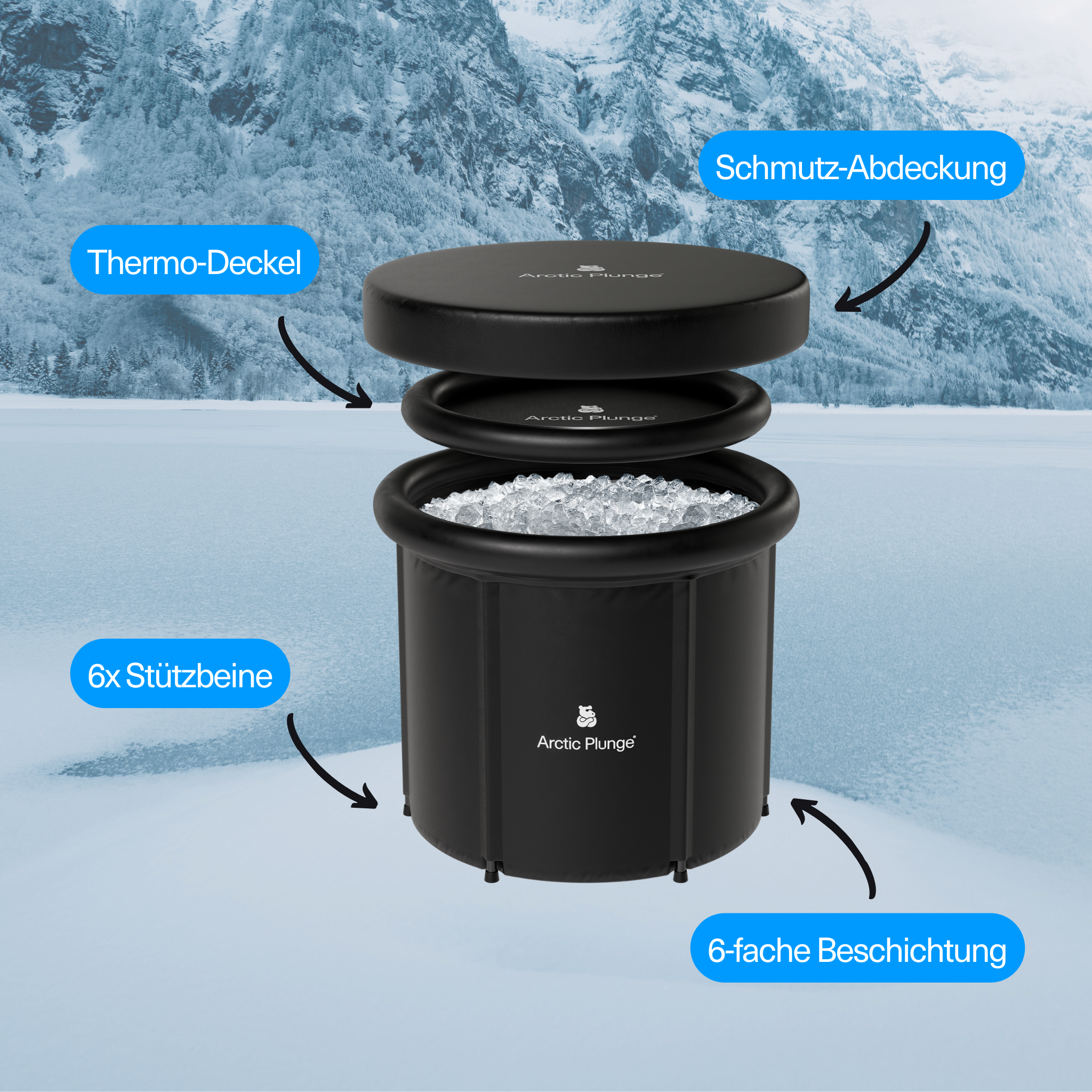 Eisbad Starter Vorteile Front
