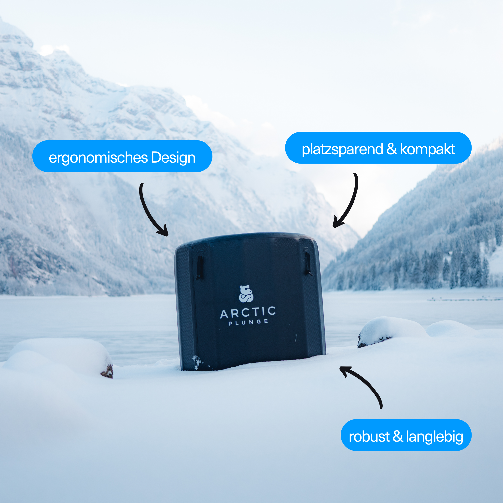 Arctic Plunge Eisbad Portable PRO Vorteile