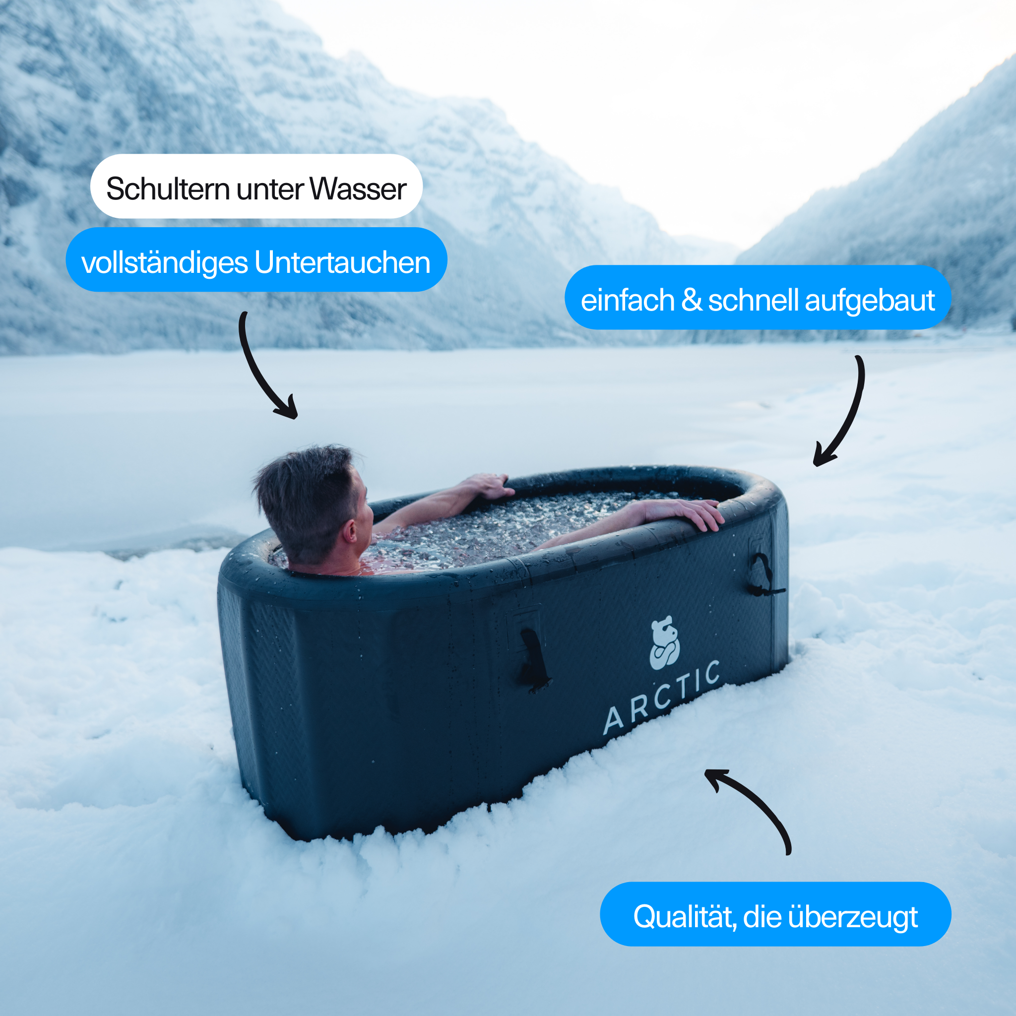 Arctic Plunge Eisbad Portable PRO Vorteile