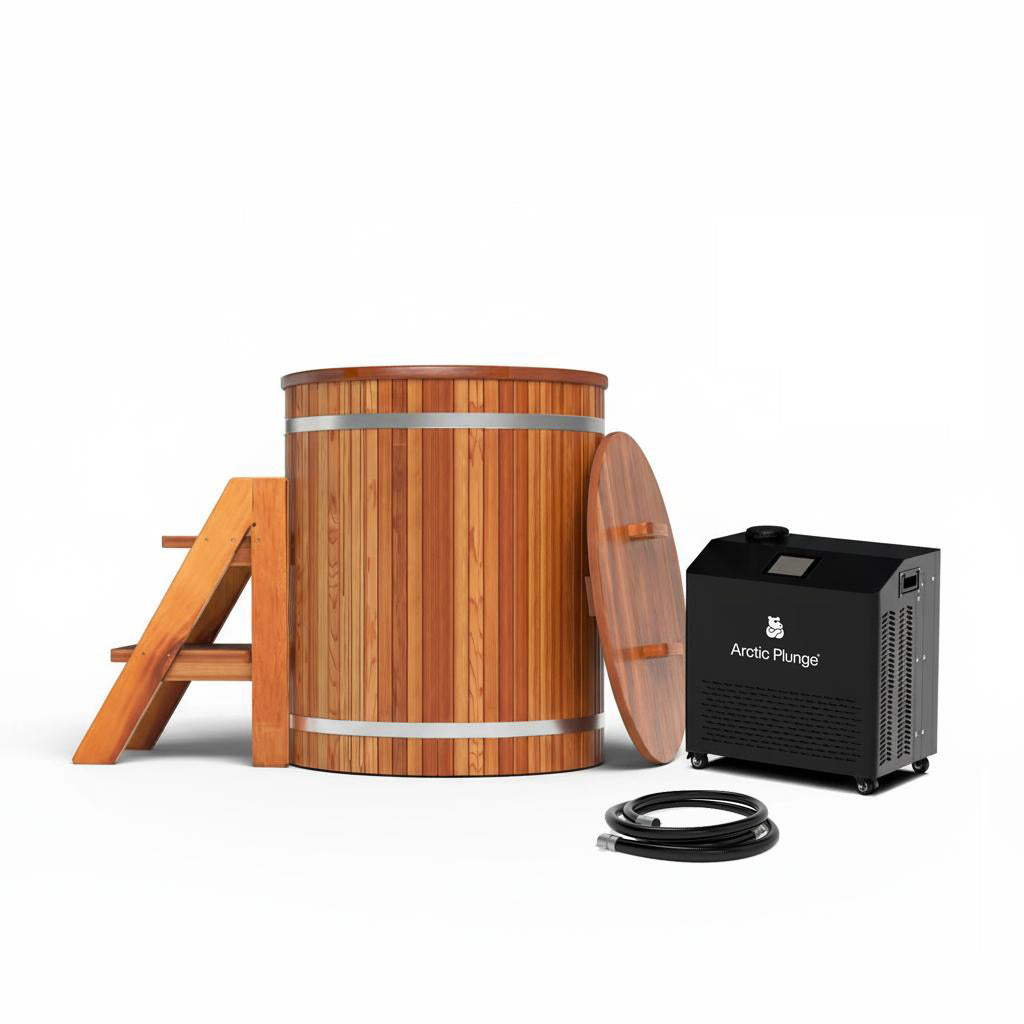 Ice bath bundle wooden barrel