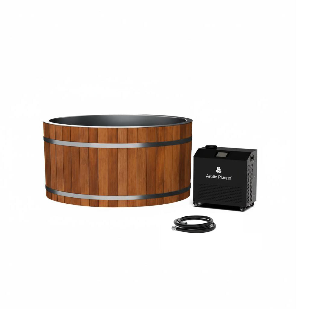 Ice bath bundle wooden tub
